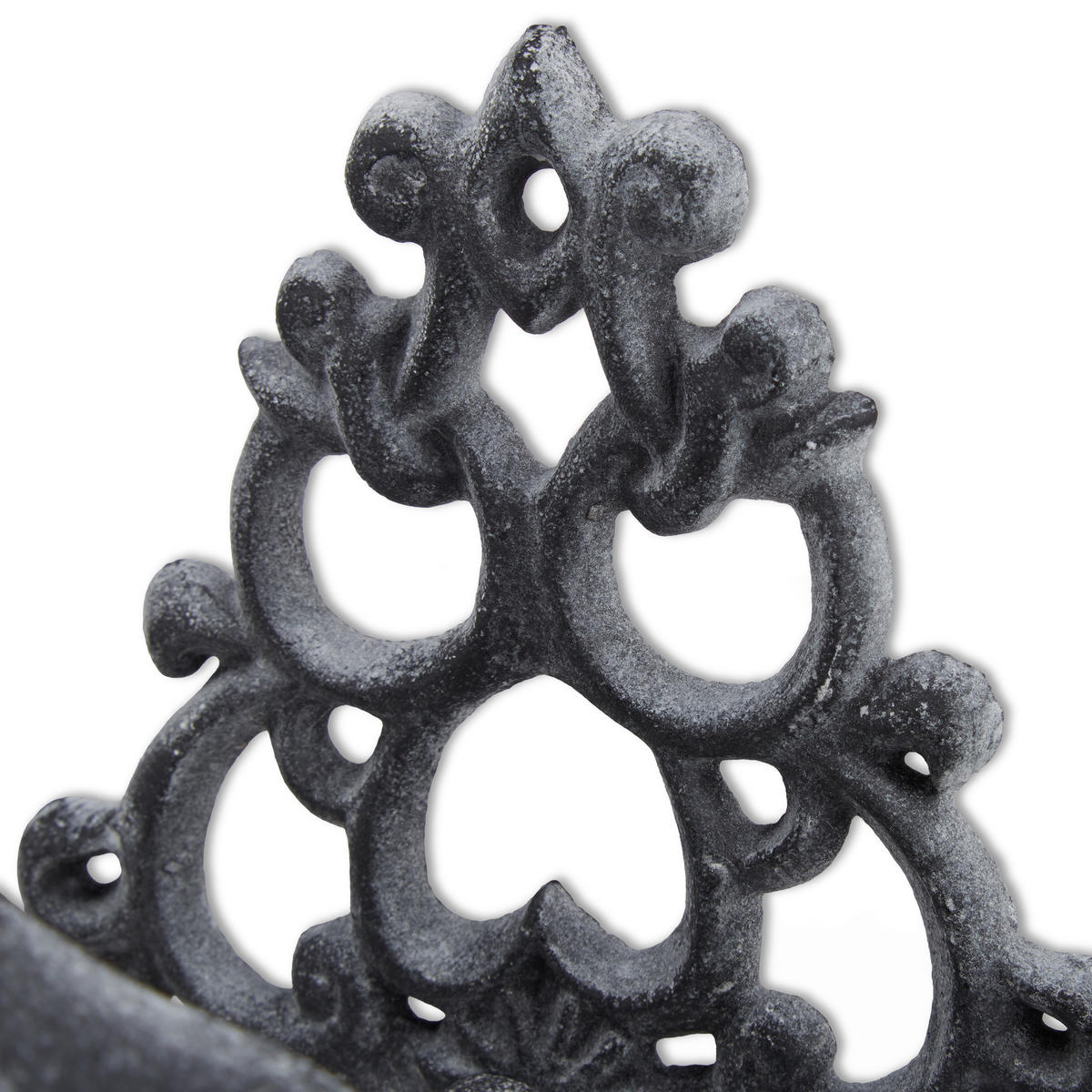 GARTENSCHLAUCHHALTER - Grau, Metall (27/18.5/17cm) - Relaxdays