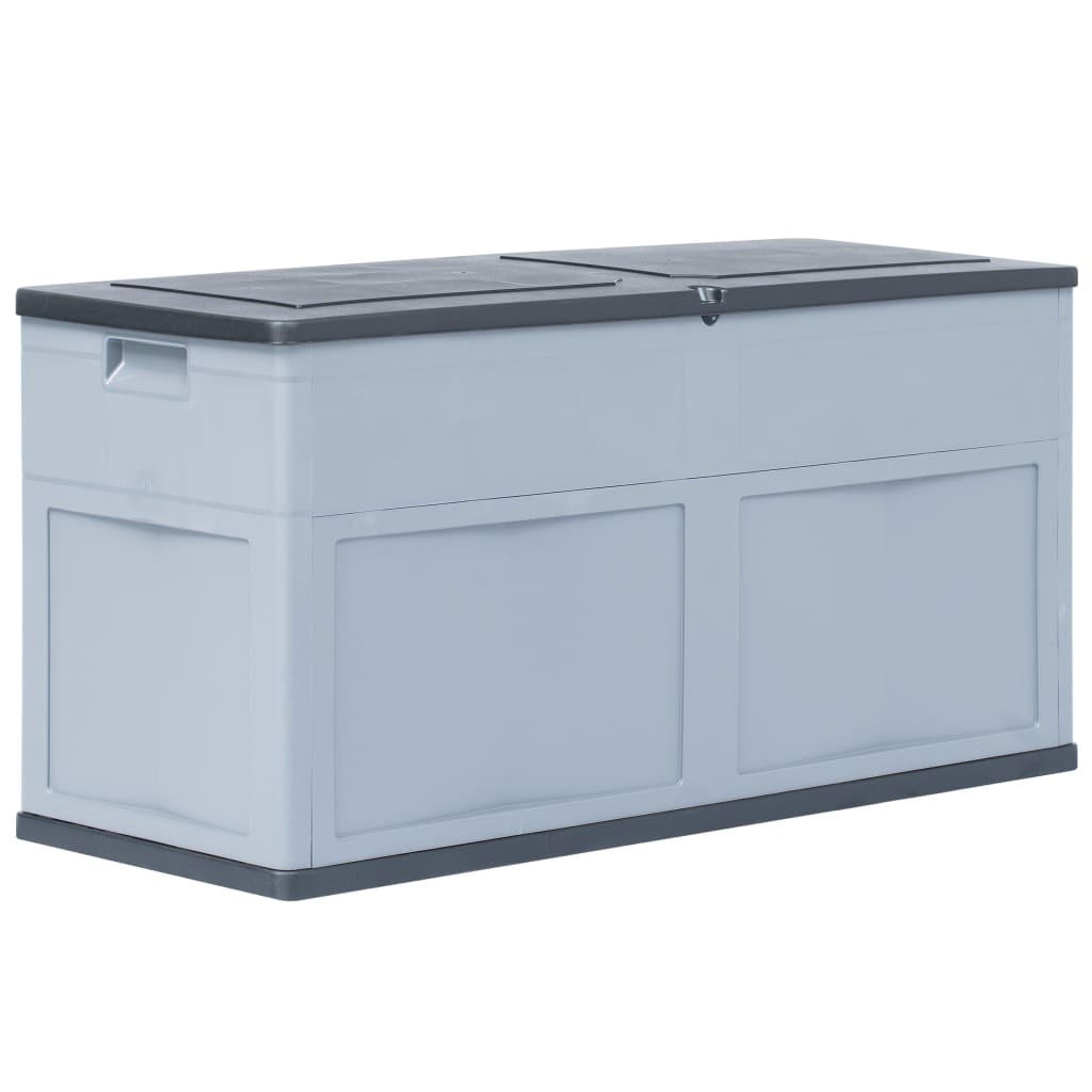 furnicato Garten-Aufbewahrungsbox Grau 46x60x119 cm
