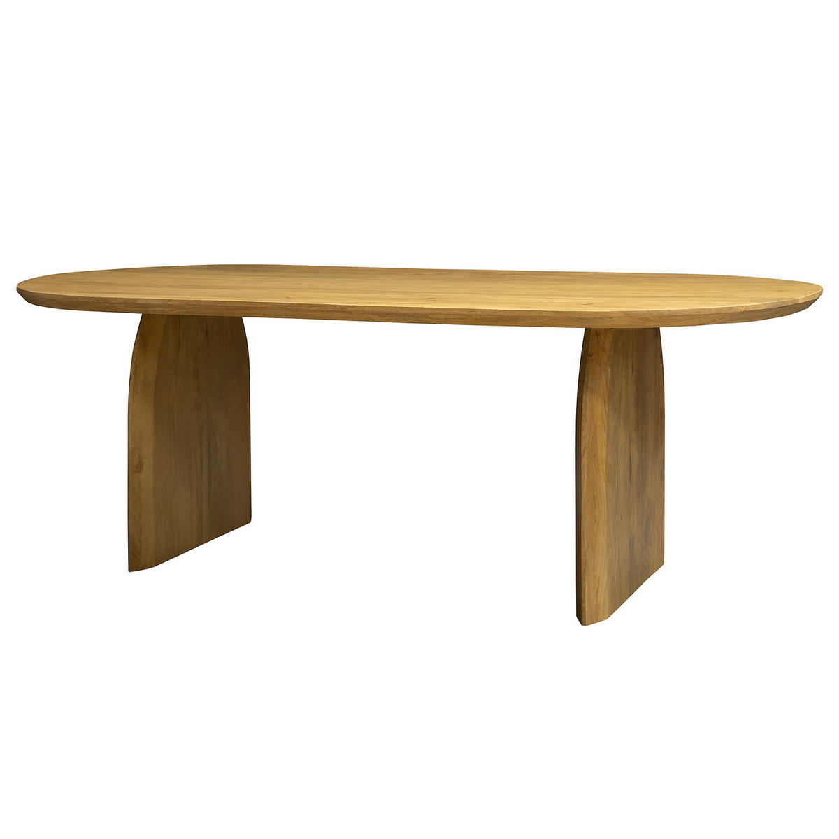 MASSIVER ESSTISCH - Massivholz - Mangoholz - Braun, Holz (100/220/77cm) - home24