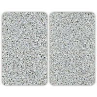 GLASSCHUTZPLATTEN für Herd — 2 Stück Granit 52/30/0,5 cm - Grau, Glas (30/0.5/52cm) - Wenko