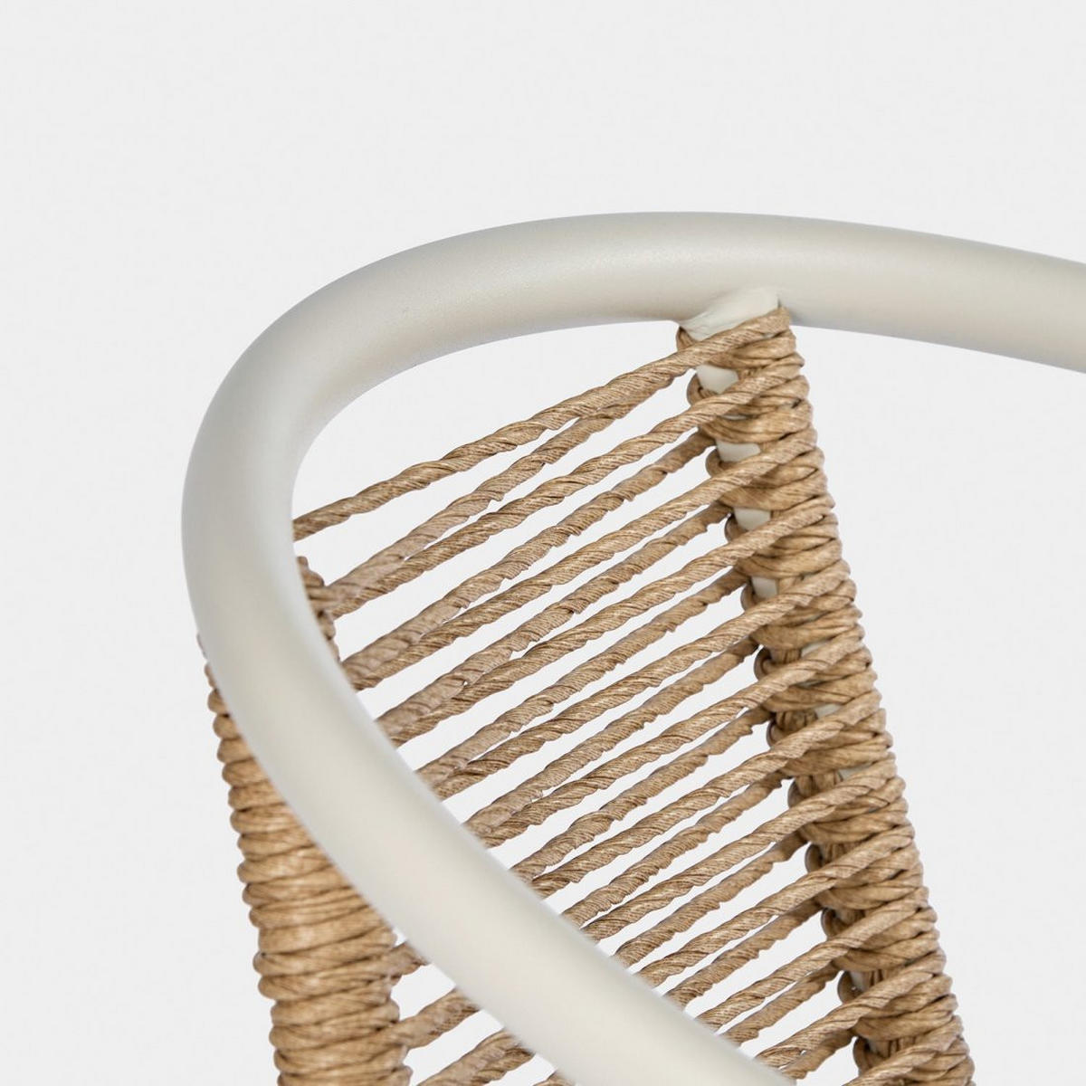 STUHL FÜR DRAUSSEN Sakda Beige 52 cm x 74 cm - Beige, Metall (52/74/66cm) - Klast Home