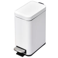 MÜLLEIMER, Eisen, Weiß - Weiß, Metall (14/32/29.2cm) - HOMCOM