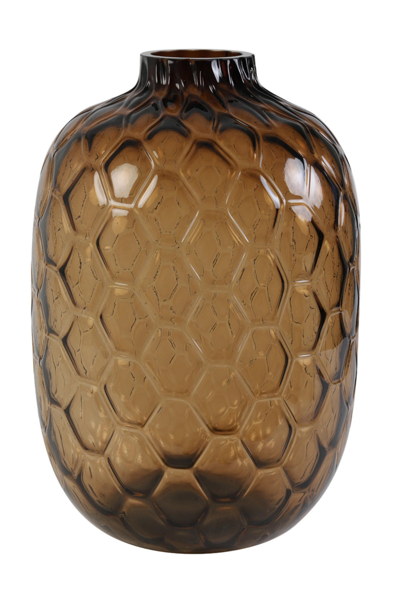 VASE Carino Braun Ø34/50 cm - Braun, Glas (34/50cm) - Light & Living