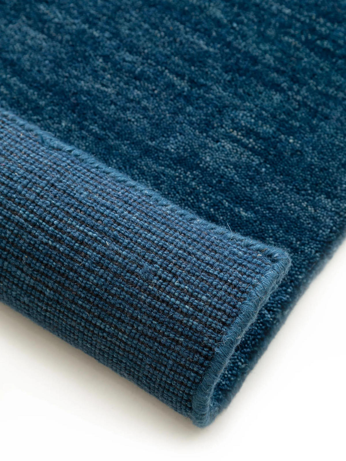 WOLLTEPPICH Jamal Blau 70x200 cm - Blau, Textil (70/200cm) - benuta Nest