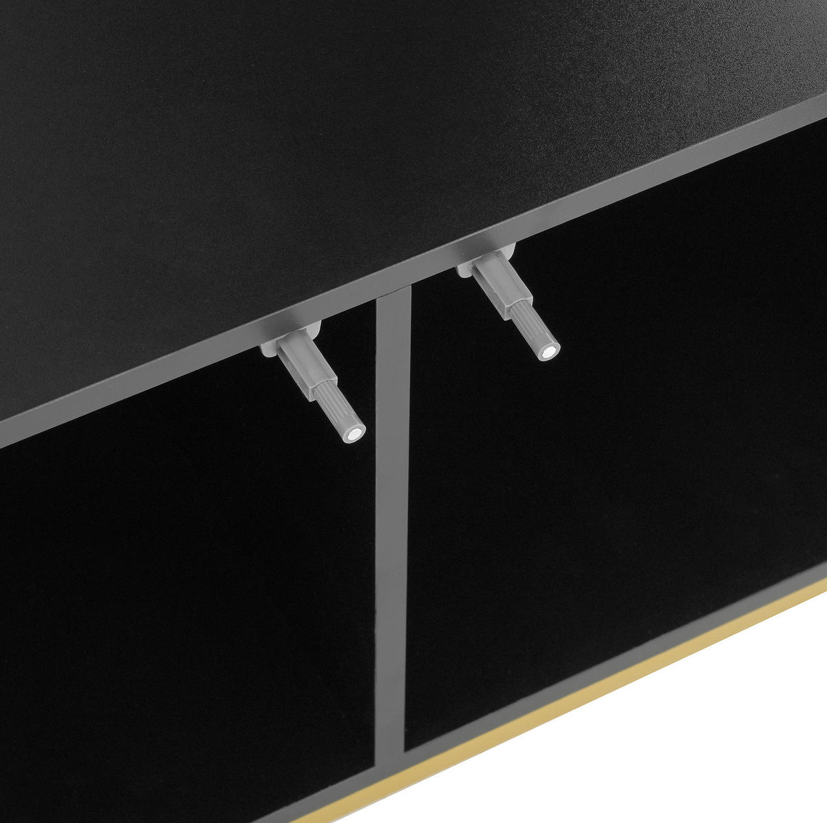 STANDGARDEROBE mit Spiegel und Schuhablage 78/38,5/180,5 cm in Schwarz - Schwarz, Holzwerkstoff (78/180.5/38.5cm) - BEAOK