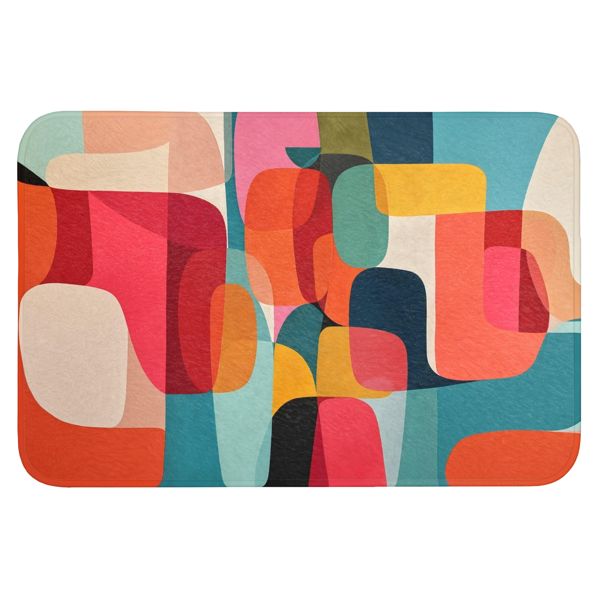 TEPIH ZA KUPAONICU Šareno 90x60 cm - višebojno, tekstil/plastika (90/60cm) - OnlyWow