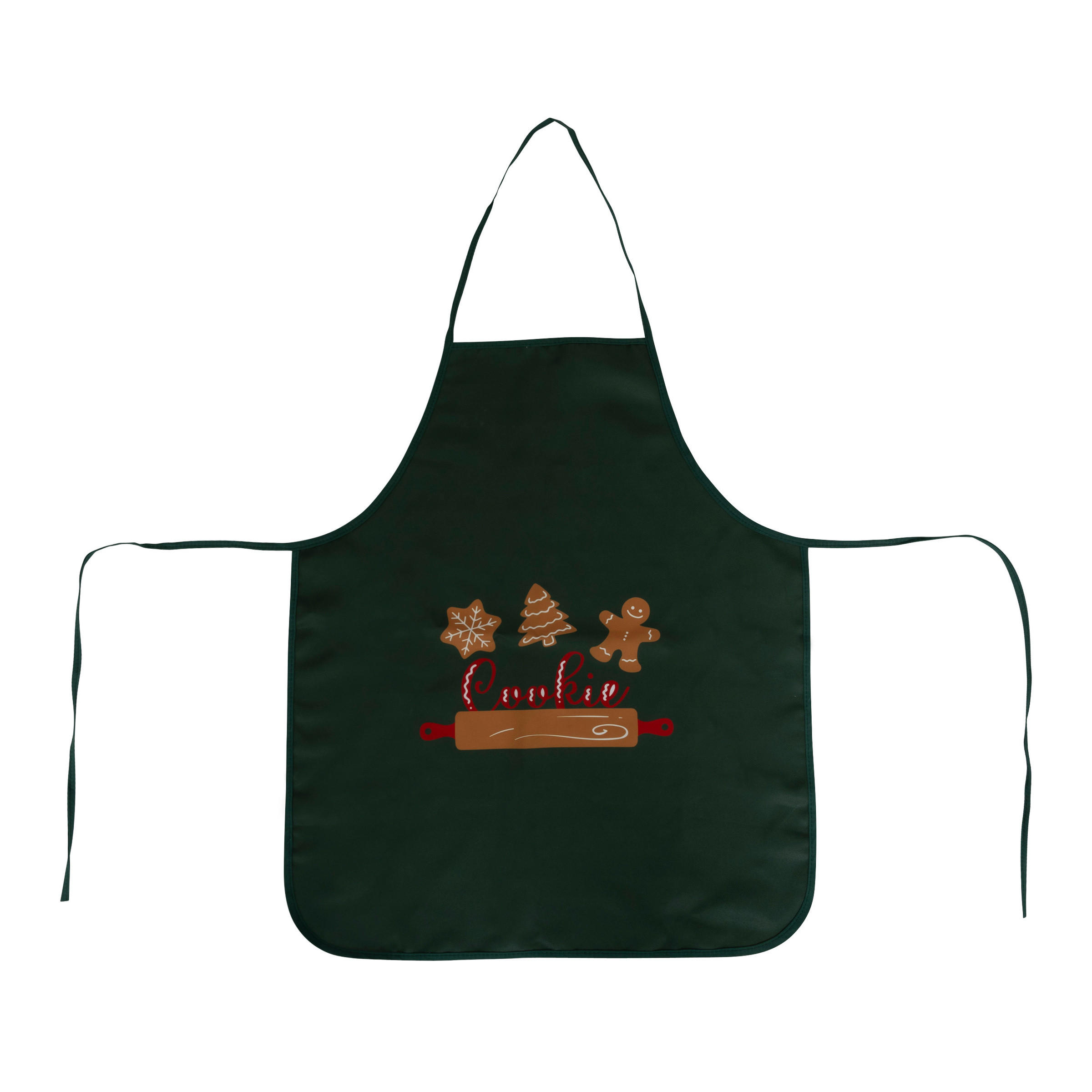 KINDERSCHÜRZE Weihnachtsmotiv 50/60 cm - Grün, Textil (1/50cm) - 5five Simply Smart