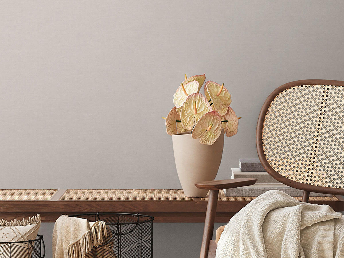 VLIESTAPETE Beige 53/1005 cm - Beige, Textil (53/1cm) - KUNSTLOFT