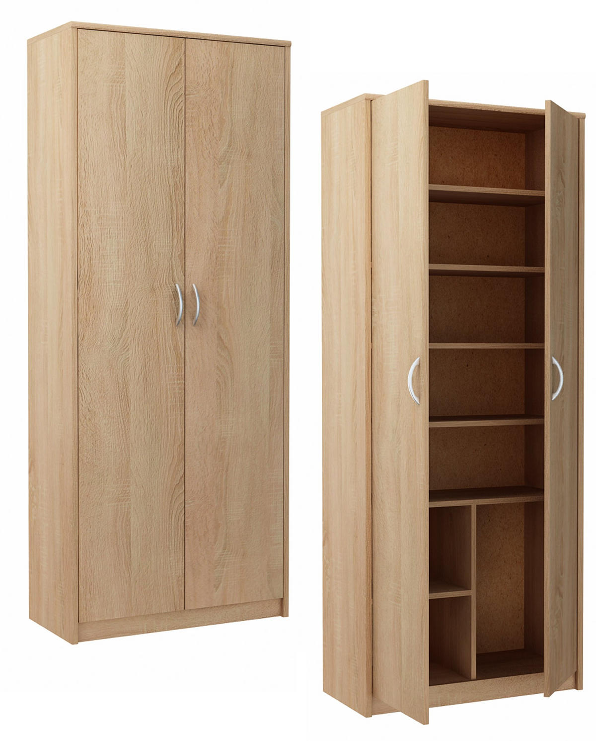 BÜCHERREGAL R4 Sonoma Eiche 74/35/180 cm - Sonoma Eiche, Holzwerkstoff (74/180/35cm) - Matkam Möbel