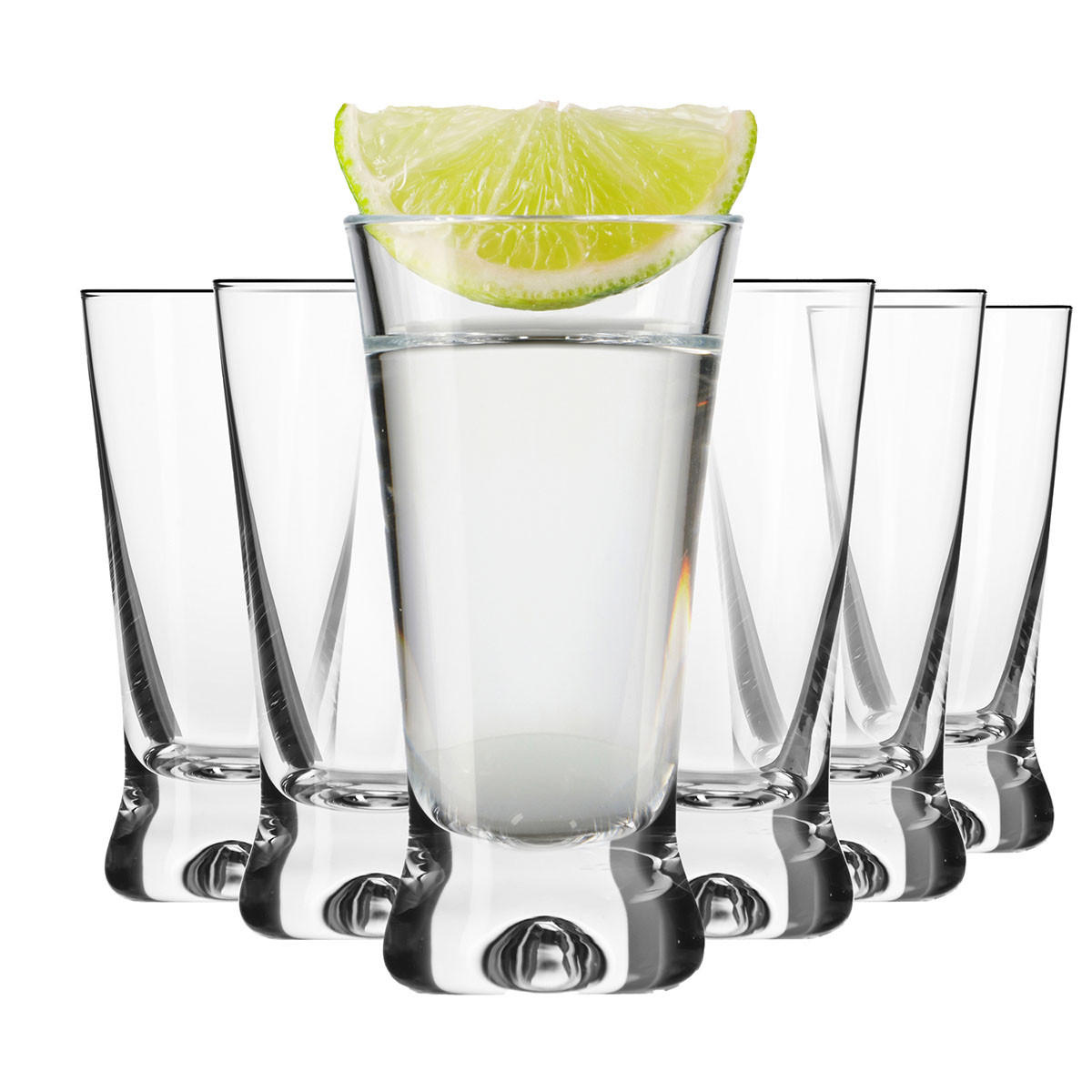 SCHNAPSGLÄSER X-Line, 6er-Set, 50 ml - Transparent, Glas (0.05L) - Krosno Glass