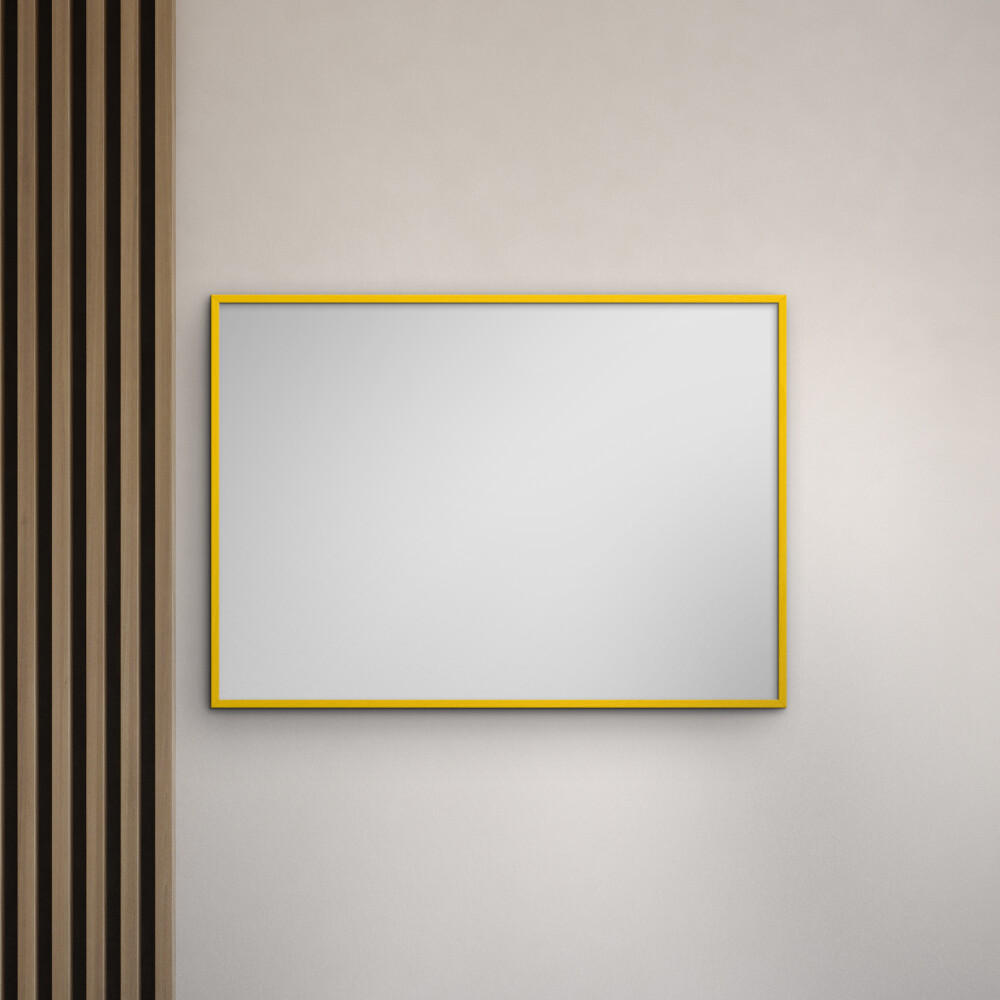 SPIEGEL - Gelbes Holz - Gelb, Holz/Papier (15/21/2cm) - Poster&Frame