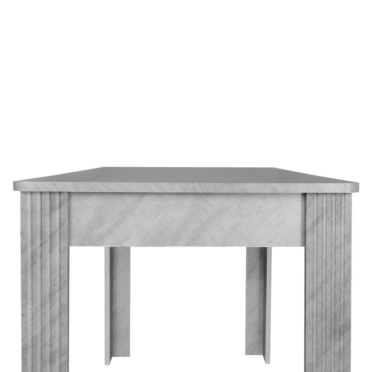 JÍDELNÍ stůl s dekorací dřevěné kresby, stabilní konstrukcí a snadnou údržbou, Šedá - šedá, kompozitní dřevo (116/65/75cm) - Redom