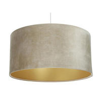 HÄNGELEUCHTE Gold 40/20 cm - Beige/Goldfarben, Kunststoff (40/0.4/20cm) - ONZENO