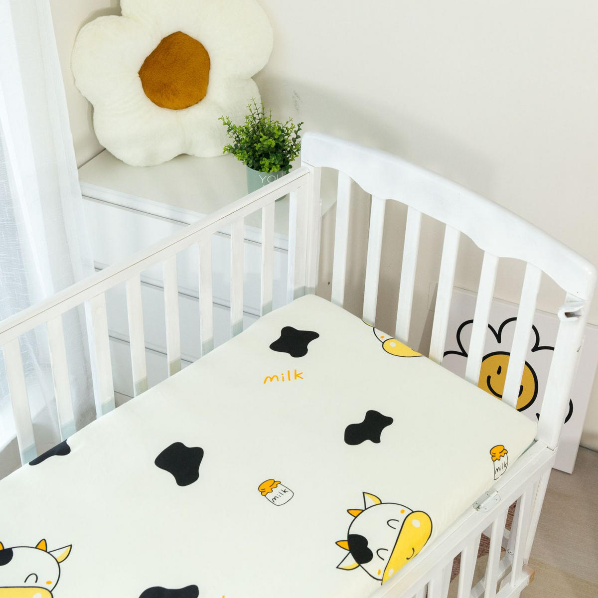 KINDERBETTLAKEN – 60 x 120 cm – weiß - Weiß, Textil (60/120cm)