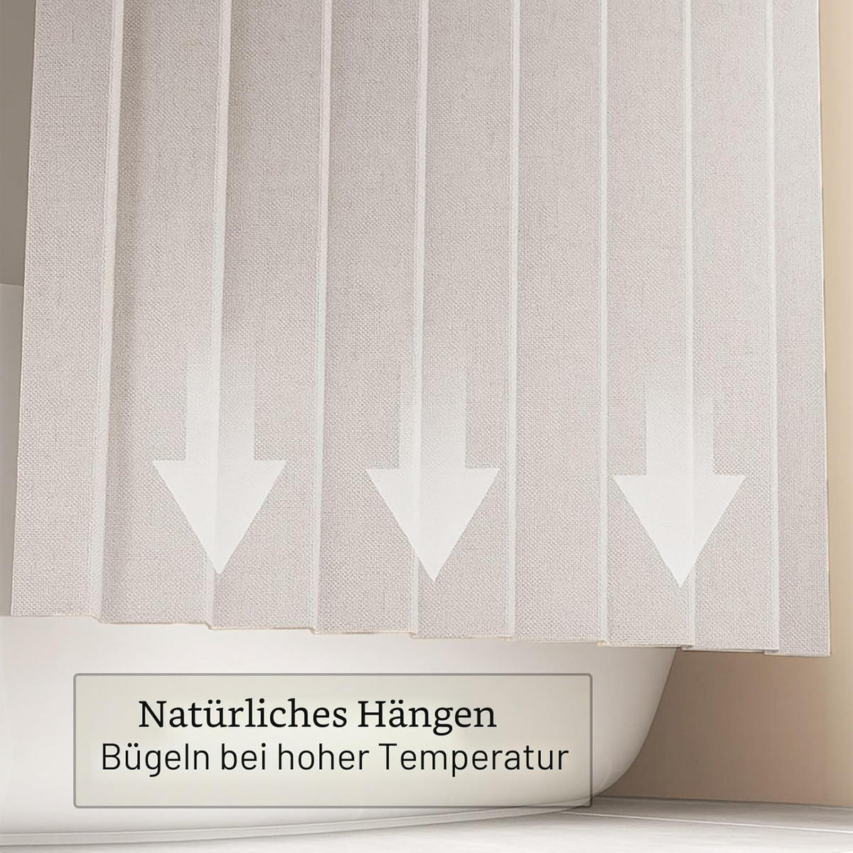 DUSCHVORHANG, Beige, faltbar, 120 x 200 cm - Beige, Textil (120/200cm)
