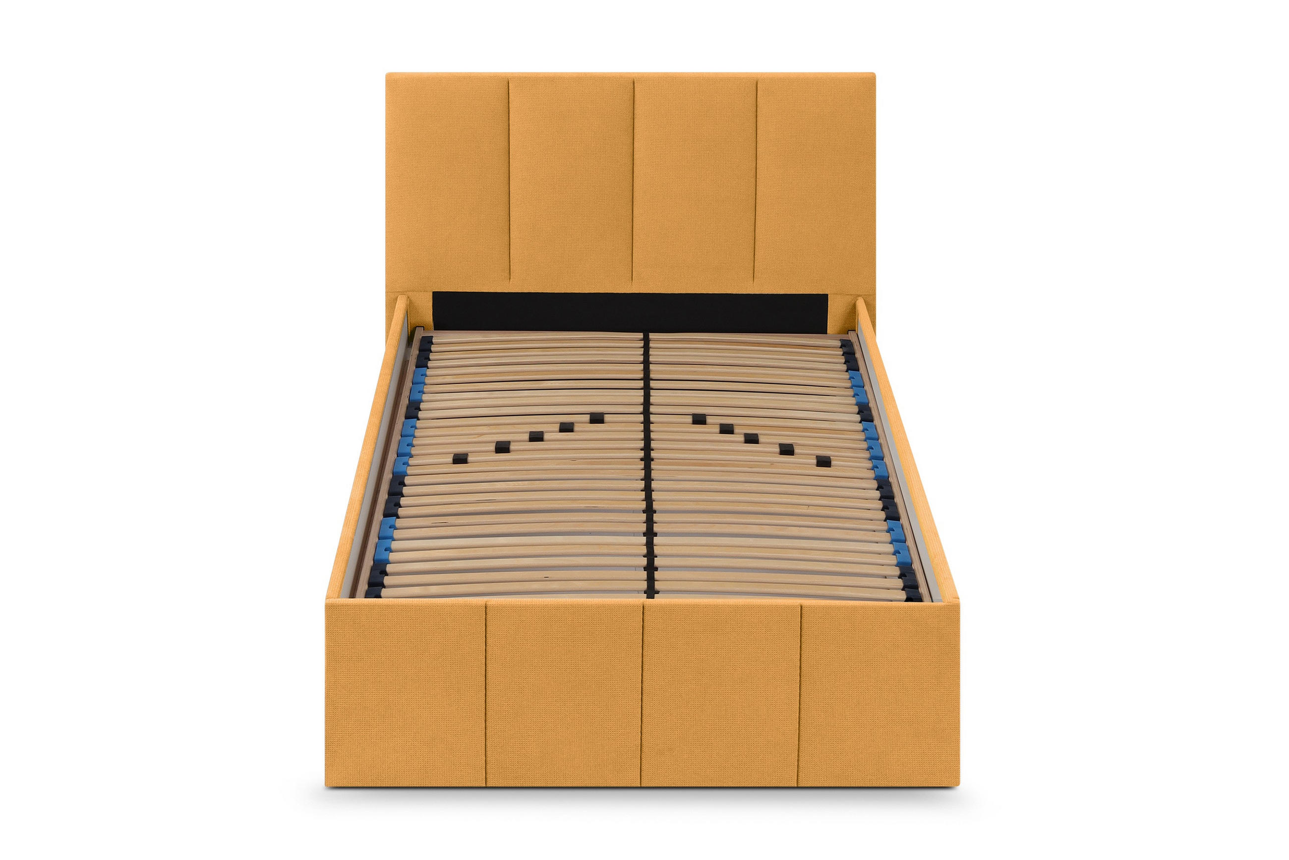 POLSTERBETT Dalas Gold 100 x 200 x 40 cm Stauraum Mit hochwertiger Matratze H2 (bis 100 kg) und Lattenrost - Goldfarben, Holz (100/200cm) - Halmon Schlafkomfort Betten 