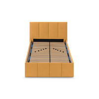 POLSTERBETT Dalas Gold 100 x 200 x 40 cm Stauraum Mit hochwertiger Matratze H2 (bis 100 kg) und Lattenrost - Goldfarben, Holz (100/200cm) - Halmon Schlafkomfort Betten 