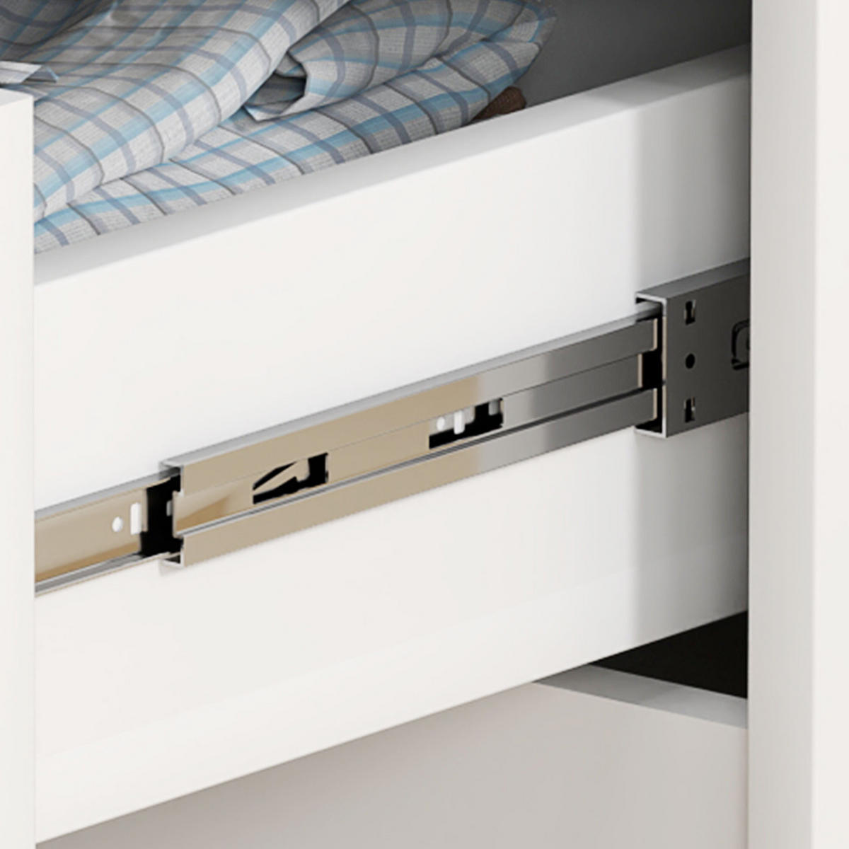 NACHTTISCH Weiß Hochglanz 40.0/60.0/85.0cm - Weiß Hochglanz, Holzwerkstoff (60/85/40cm)