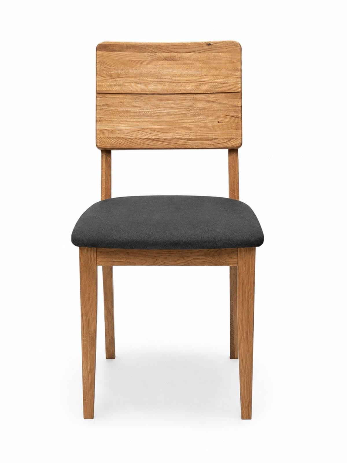 ESSZIMMERSTUHL 2er-Set Dani Massivholz Wildeiche/Grau - Wildeiche/Grau, Holz (47/94/48cm) - 58aufmkessel