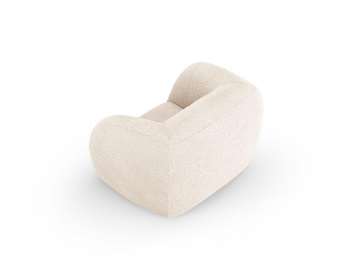 SESSEL Essen aus Boucle beige - Beige, Textil (95/86/130cm) - Cosmopolitan Design