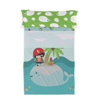 BETTWÄSCHE 2er-Set teiliges pirata 180x270 cm mehrfarbig - Multicolor, Textil (180/270cm) - Happy Friday