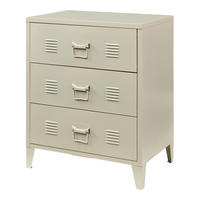 METALLSCHRANK Hämeenlinna - Beige, Metall (60/72/40cm) - [en.casa]