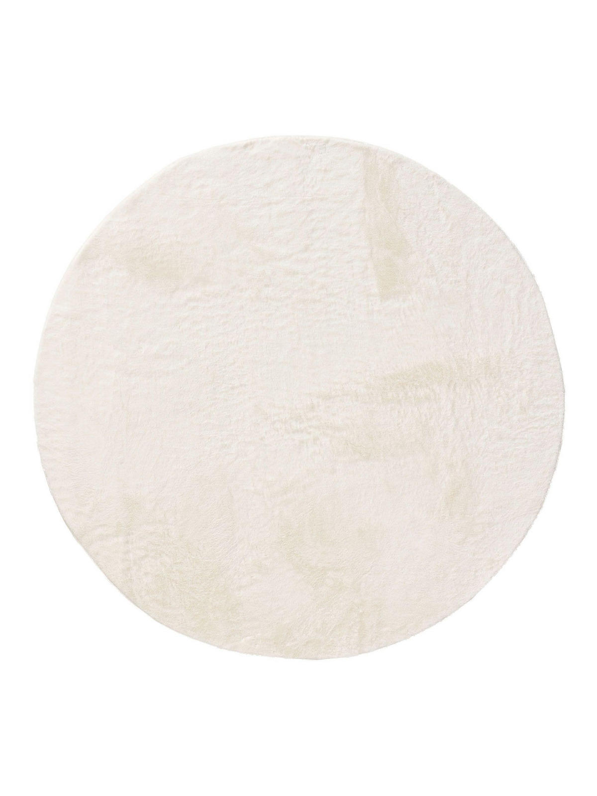 KUNSTFELLTEPPICH Furry Cream ø 200 cm rund - Creme, Kunststoff (200/200cm) - benuta