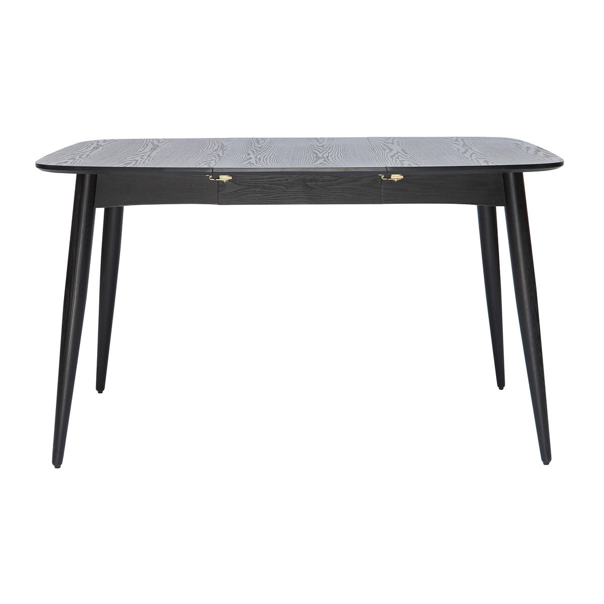 ESSTISCH Ausziehbar Schwarz L90-130 NORDECO - Schwarz, Holz (90/90/75cm) - Miliboo