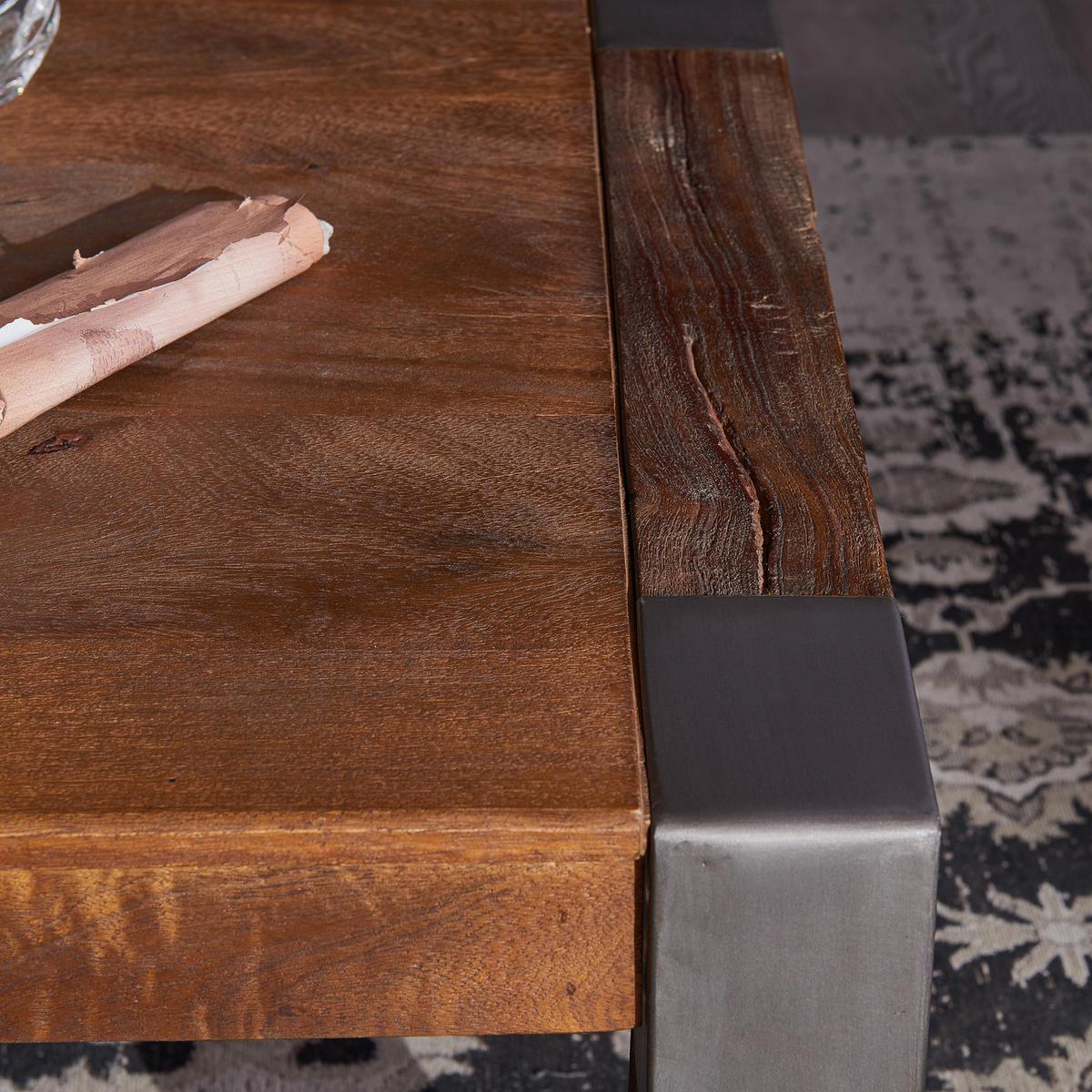 COUCHTISCH Mango 110x70x45 braun lackiert Amsterdam #18 - Braun, Holz (110/70/45cm) - Massivmoebel24