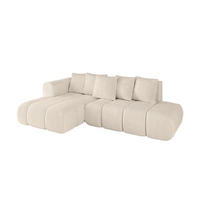 ECKSOFA Ottomane Links CLOUD-L-v1 289x180x40 Beige Cord - Beige, Holzwerkstoff/Kunststoff (180/289cm) - ALTDECOR