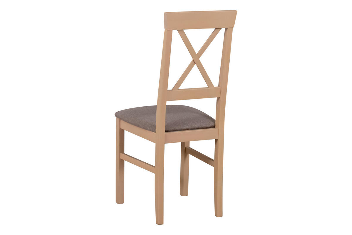 STUHL Nilo 14 (2er Set) - Bronzefarben/Sonoma Eiche, Holz (43/94/40cm) - Leaf Design
