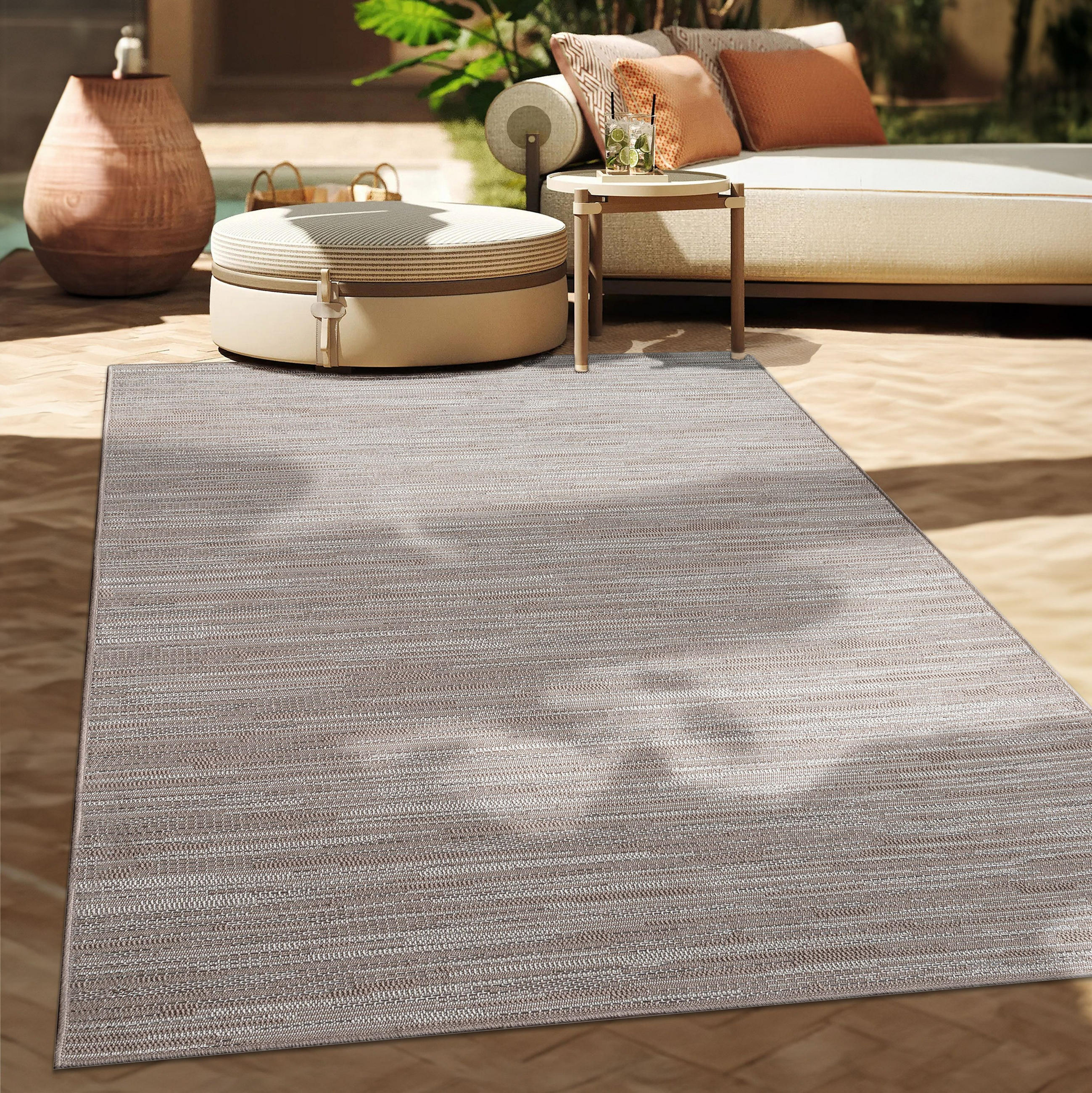 OUTDOORTEPPICH 200/200 cm Vermont 193 - Beige, Textil (200/200cm) - Paco Home