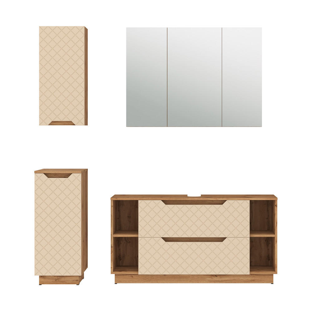 BADMÖBEL-SET Lotta Kaschmir 4 delar Kashmir 62.5/119.2/35 cm