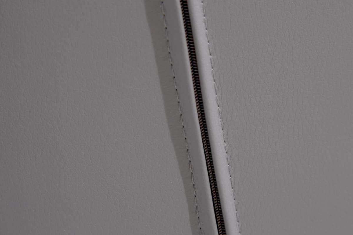 STUHL DIVANI Microfaser Hellgrau 85 cm - Schwarz/Grau, Kunststoff/Textil (57/86/61cm) - riess-ambiente