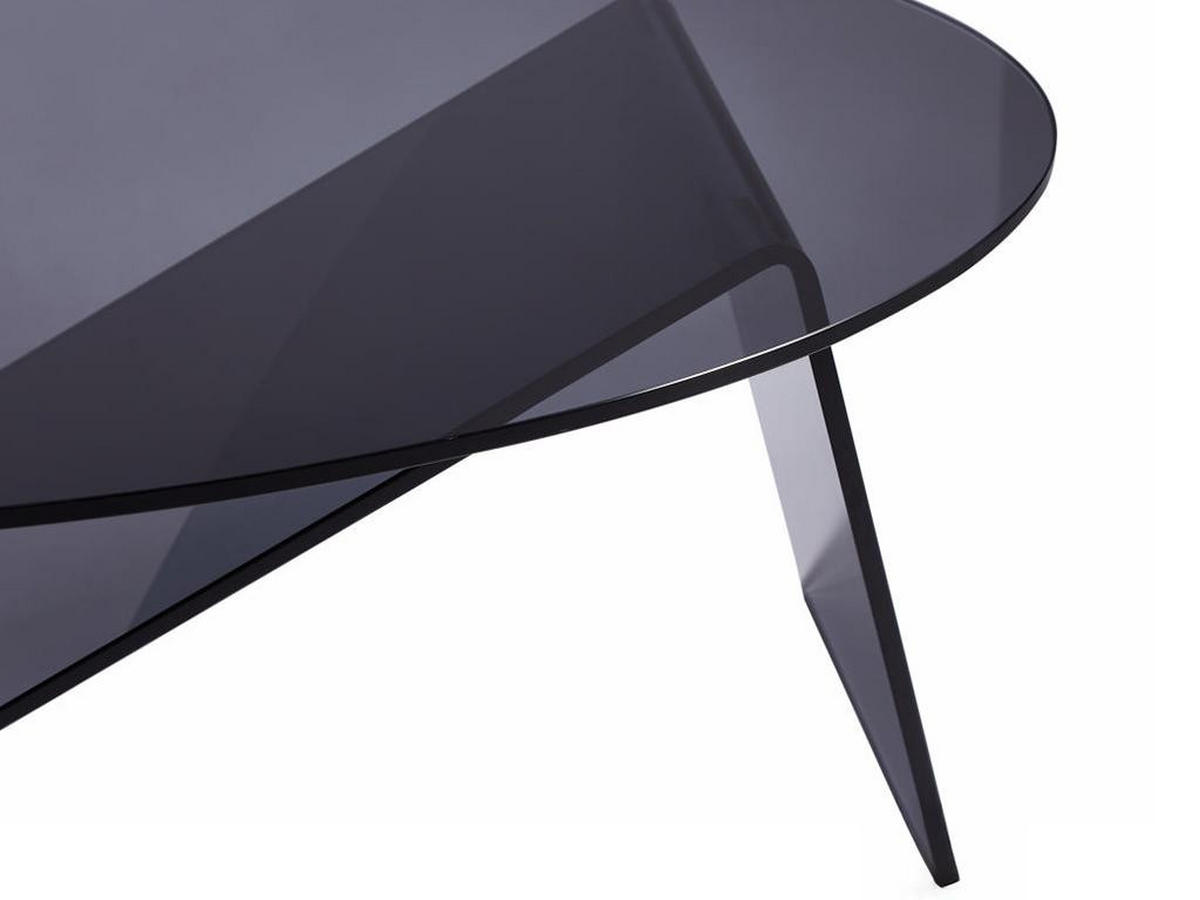 COUCHTISCH - Sicherheitsglas - Anthrazit - ELOWEN - Anthrazit, Glas (120/70/41cm) - Vente-Unique