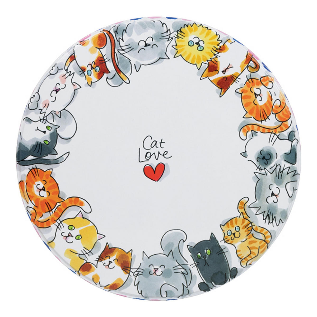 DOSEN Katze in Bunt - 20cm - Multicolor, Metall (19.8/10/19.8cm) - Blond Amsterdam