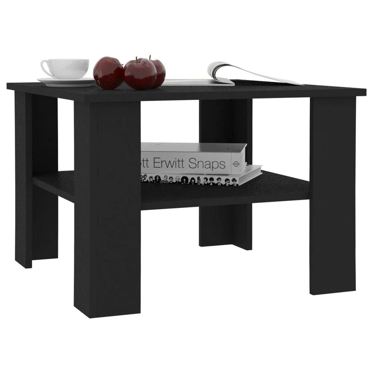 COUCHTISCH Schwarz 60x60x42 cm Holzwerkstoff - Schwarz, Holzwerkstoff (60/60/42cm) - furnicato