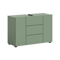 WASCHBECKENUNTERSCHRANK VIRA (B/H/T: ca. 82/56/34 cm) in Smoke Green/Smoke Green - Grün, Holz (82/56/34cm)