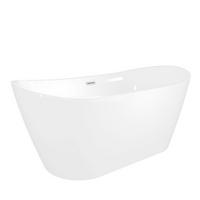 FREISTEHENDE Badewanne Wanne F03 180x89cm - Weiß, Glas/Kunststoff (80/72/180cm) - AcquaVapore by Sandra Jentho