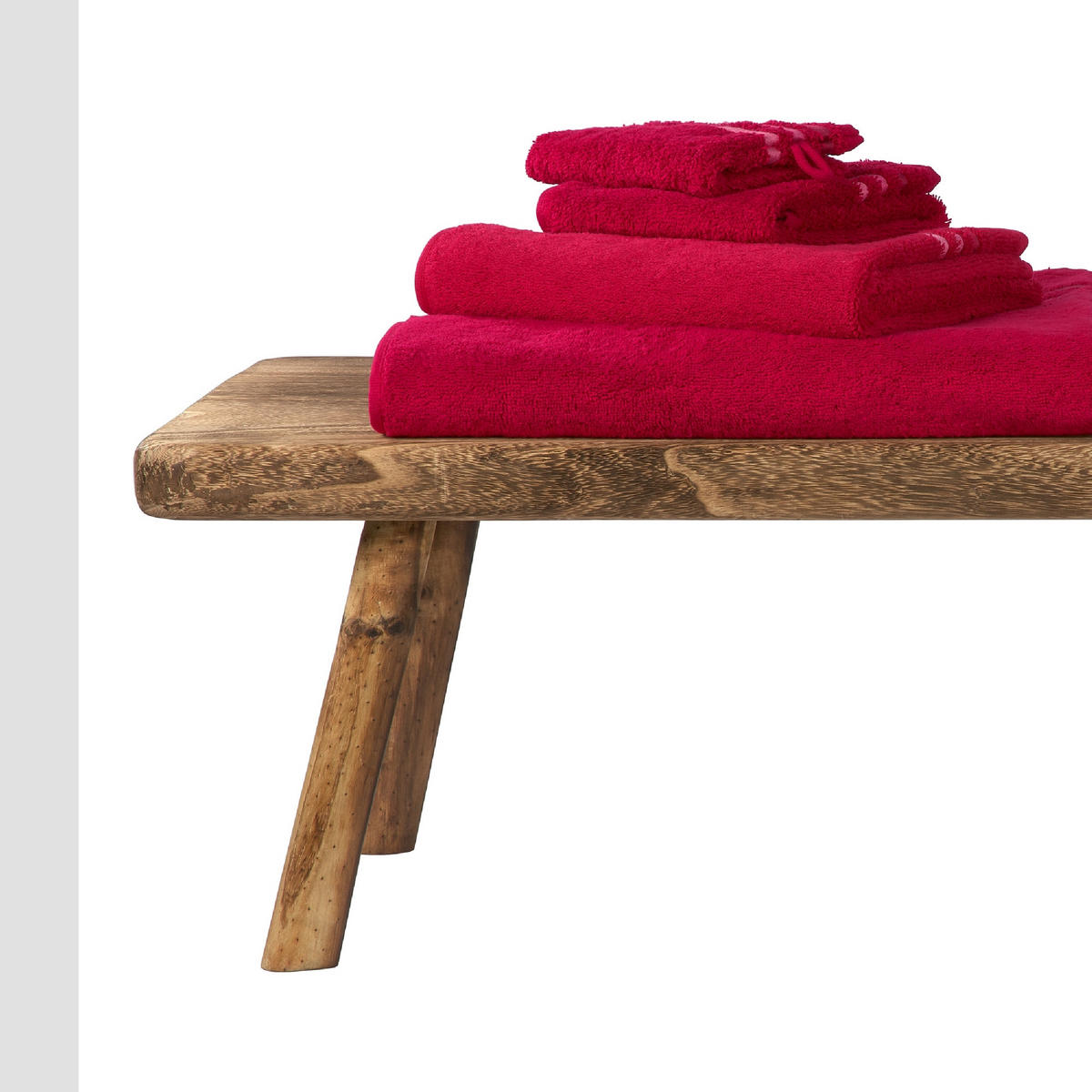 DUSCHTUCHSET Skyline Color - 2-teilig - 70 x 140 cm - Rot - Rot, Textil (70/140cm) - SCHIESSER