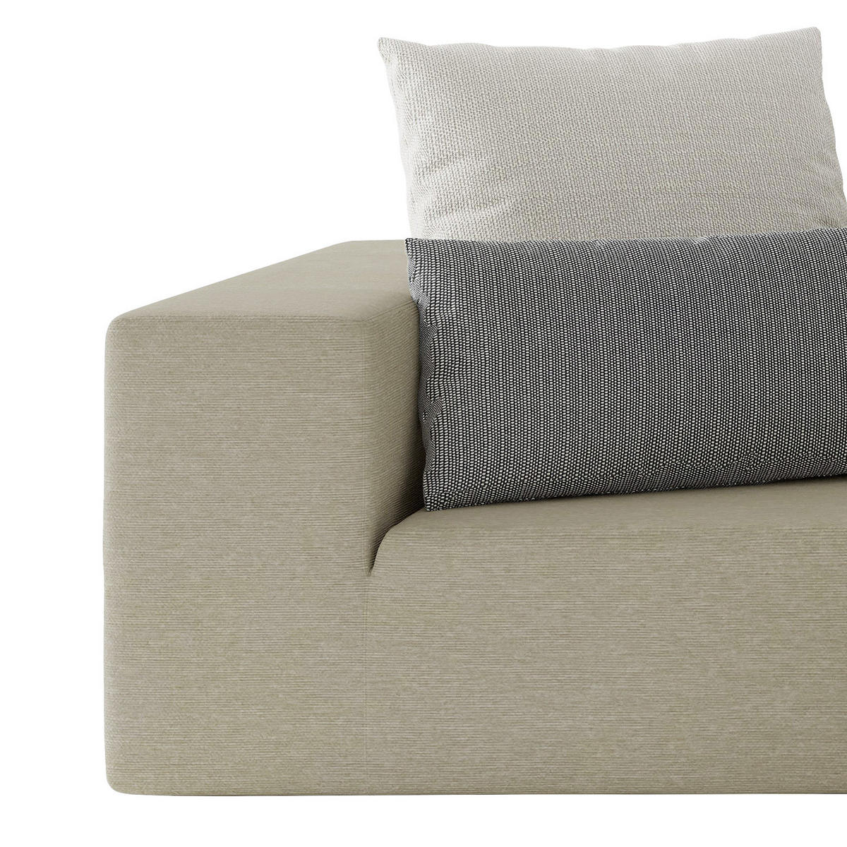OUTDOOR-ECKSOFA - Braun, Textil/Metall - home24
