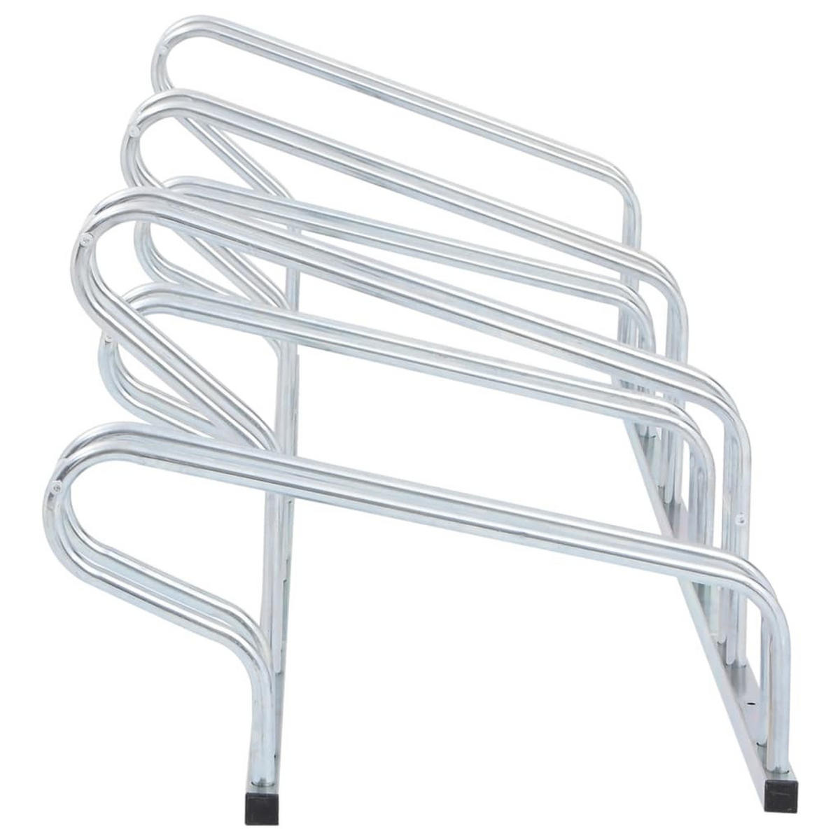FAHRRADSTÄNDER Für 6 Fahrräder Freistehend Verzinkter Stahl - Silberfarben, Metall (41/42/164cm) - vidaXL