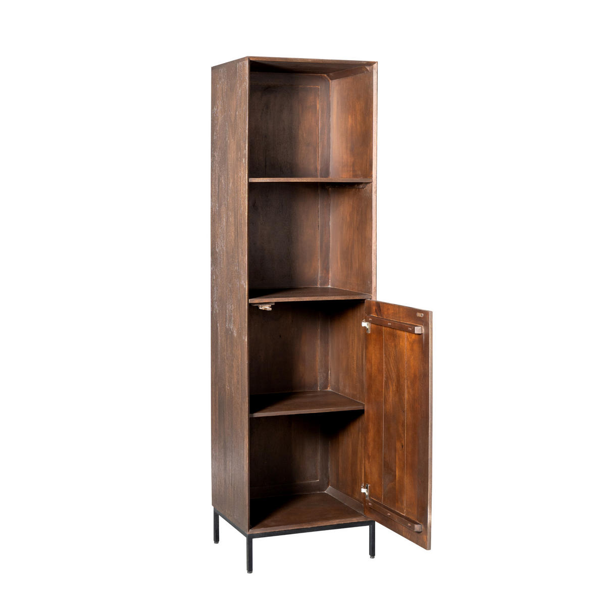 BÜCHERREGAL Madison Braun 45/55/200 cm - Dunkelbraun, Holz (55/200/45cm) - Starfurn