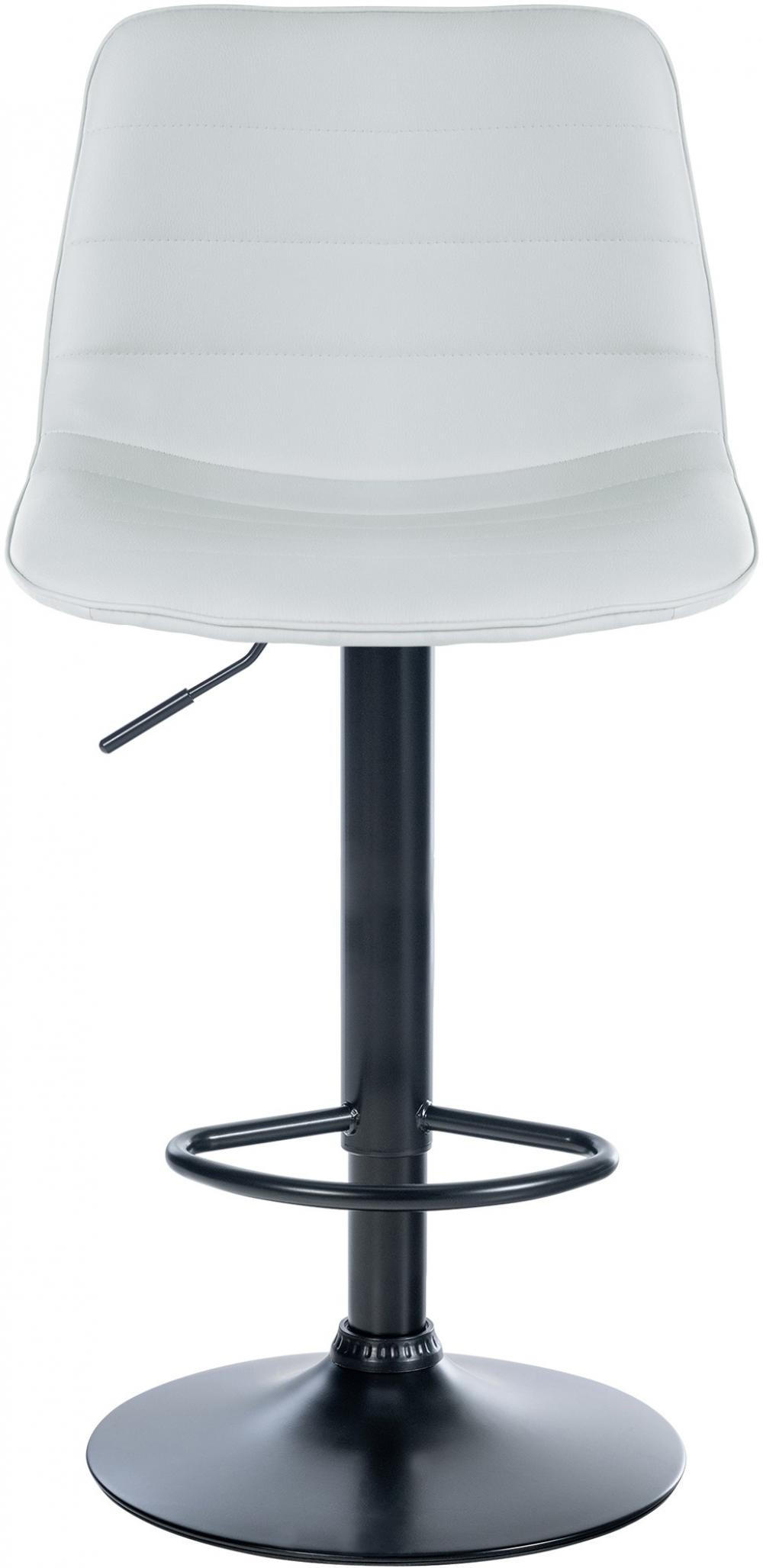 BARHOCKER 2er Set Lederlook weiß - Weiß, Textil/Metall (45/89/46cm) - CLP