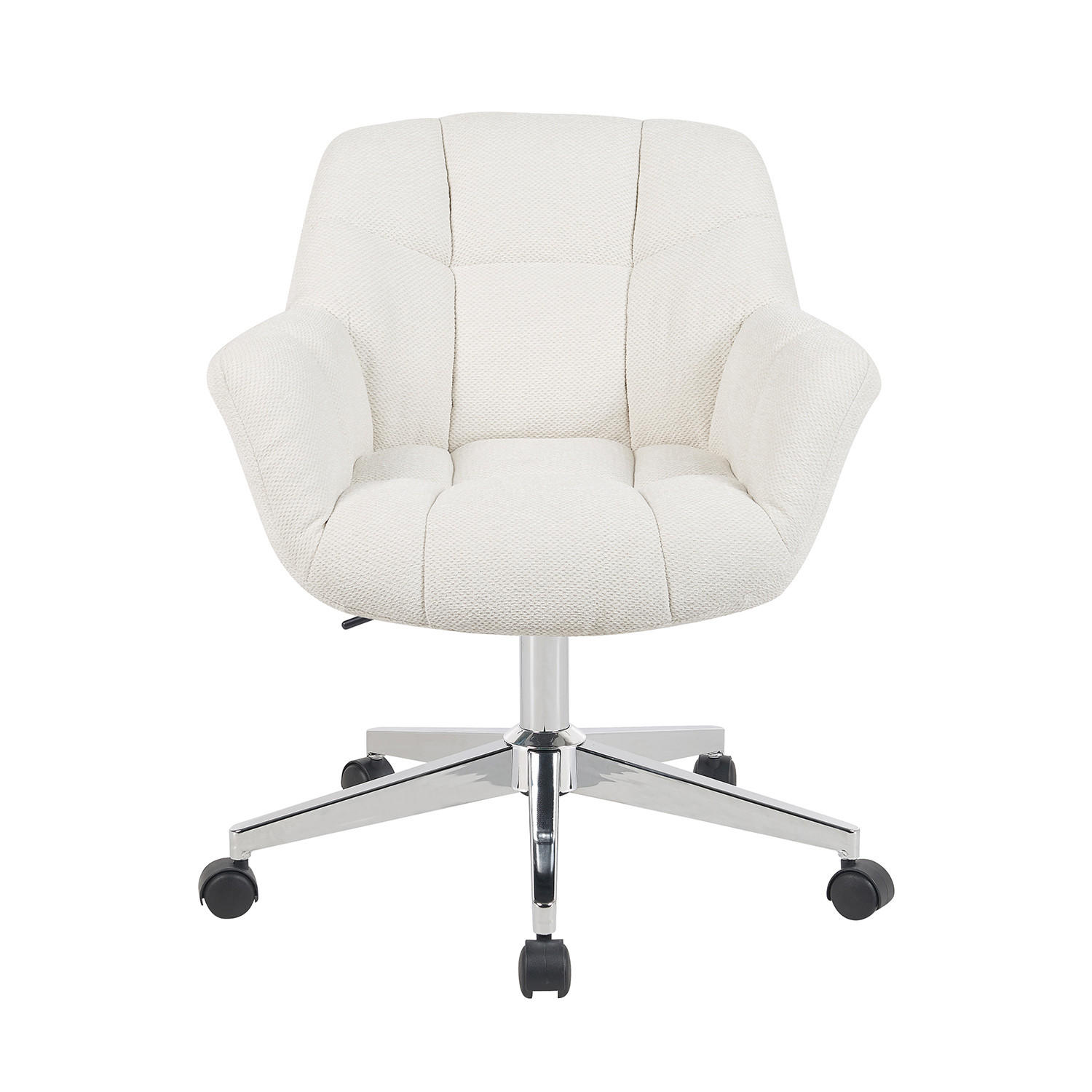 BÜROSTUHL Mika-Nio - Chromfarben/Creme, Textil/Metall (65/78/66cm) - DUBI Möbel