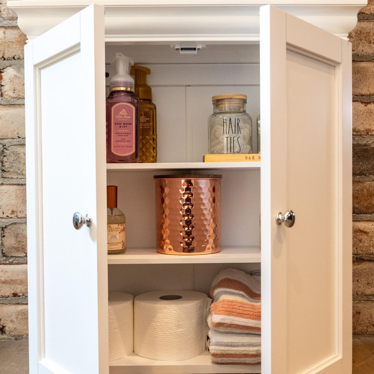 WANDSCHRANK mit verstellbaren, 61cm, Weiß - Weiß, Holzwerkstoff (20/61/57cm) - Teamson Home