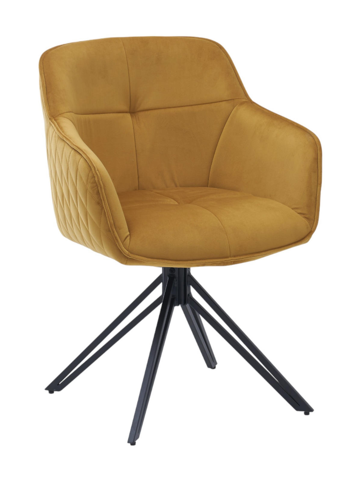 TISCHGRUPPE Set, Esstisch mit 4 Stühlen gold - Goldfarben, Holz (130/77/130cm) - moebel dich auf