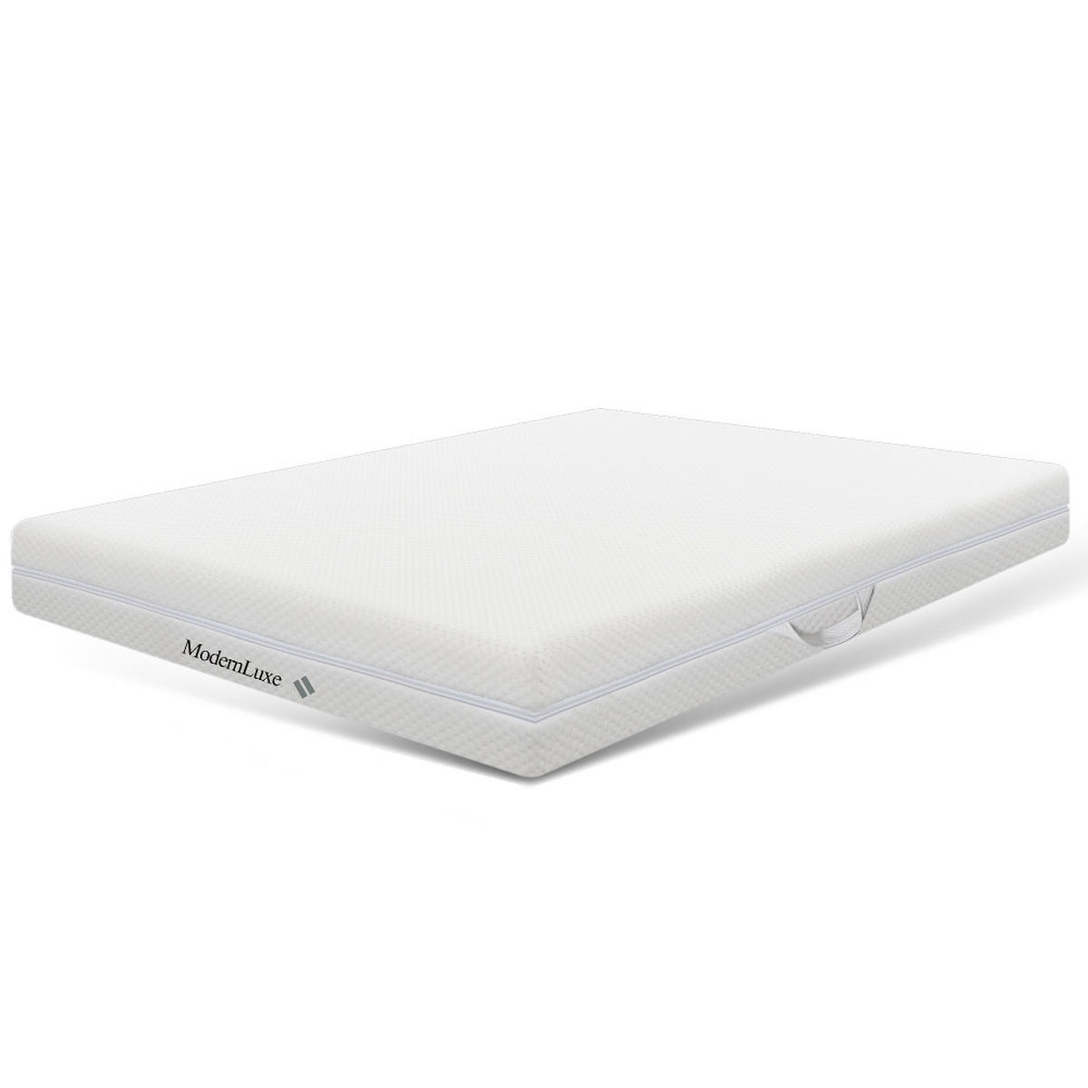 KALTSCHAUMMATRATZE 7 ZONEN ERGONOMISCH Wendematratze H2 H3 140/200/20 cm - Weiß, Metall (140/200cm) - Rolipo