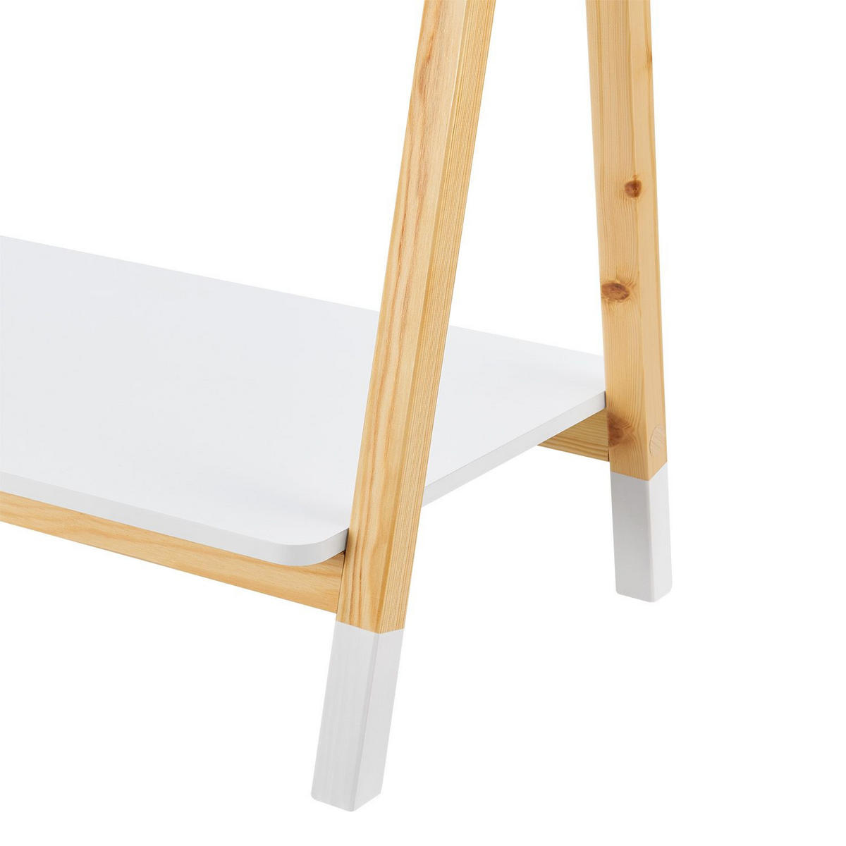 KLEIDERSTÄNDER Heidy Kinderkleiderschrank - Weiß, Holz (40/100/80cm) - Juskys