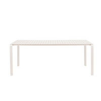 GARTENTISCH Vondel 214x97 cm Weiß - Weiß, Metall (214/96.7/75cm) - Zuiver